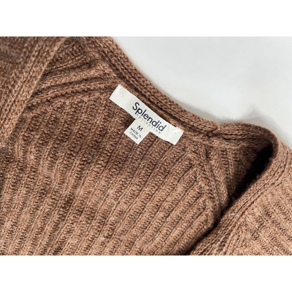 Splendid Adele Wrap Sweater In Brown - image 4